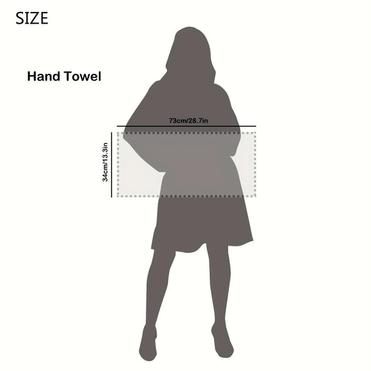 Striped Cotton Hand Towels – 35 × 75 cm, Single or 4-Pack