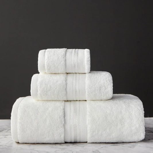 Combed Cotton Towels – Bath Towel, Hand Towel or 3-Piece Set