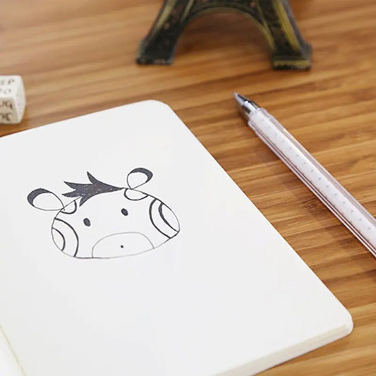 Kraft Paper Blank Memo Pad & Sketch Book – DIY Retro Diary Notebook for Office & School