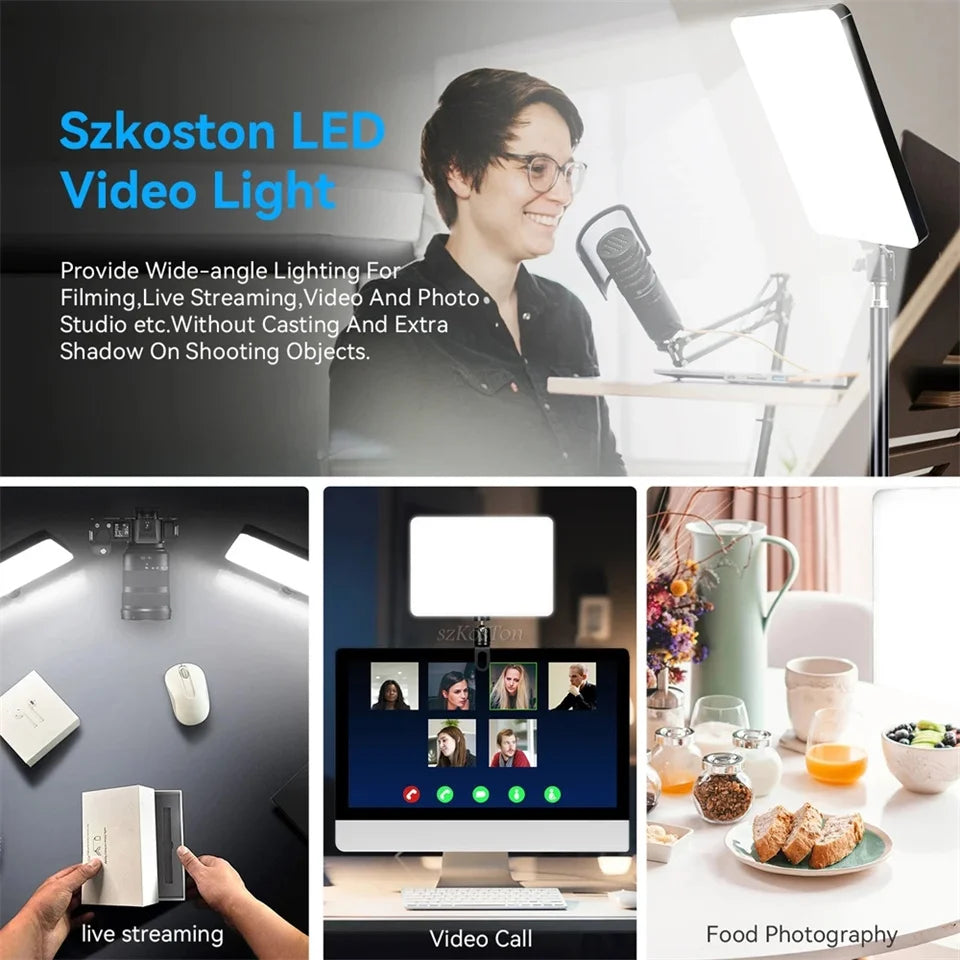 11-Inch Bi-Colour LED Panel Light – Dimmable Photography Fill Light