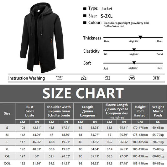 Men's Hooded Zip Jacket for Casual Layering