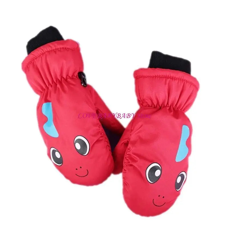 Kids' Printed Ski Mittens – Warm Snow Mittens for Ages 3–6