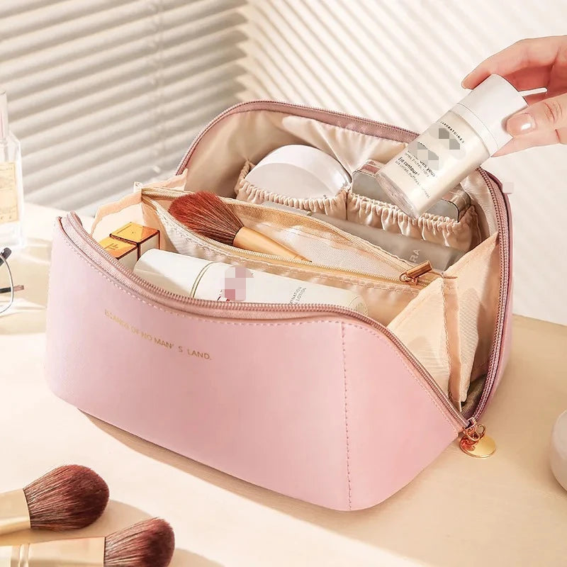 Makeup Organizer Bag – Luxury Toiletry Kit & Cosmetic Travel Case for Women