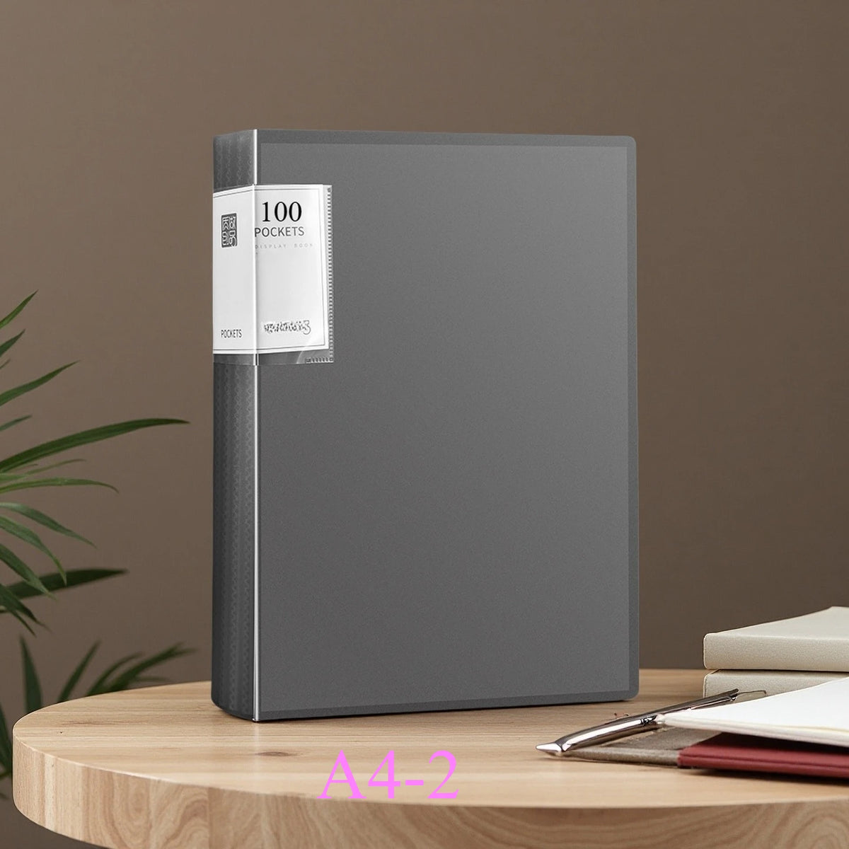 1Pc A4 Transparent Plastic File Folder, Multi-Page Data Bag Office Study Document Case Durable Layered Insert Archive