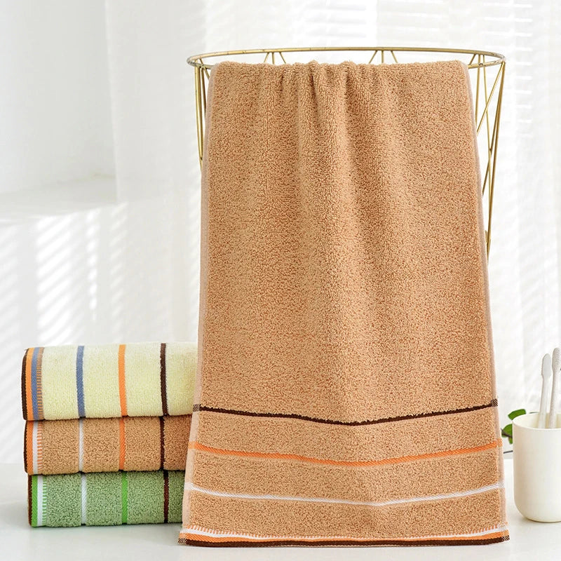 Striped Cotton Hand Towel – Thick 35 × 75 cm Bathroom Towel