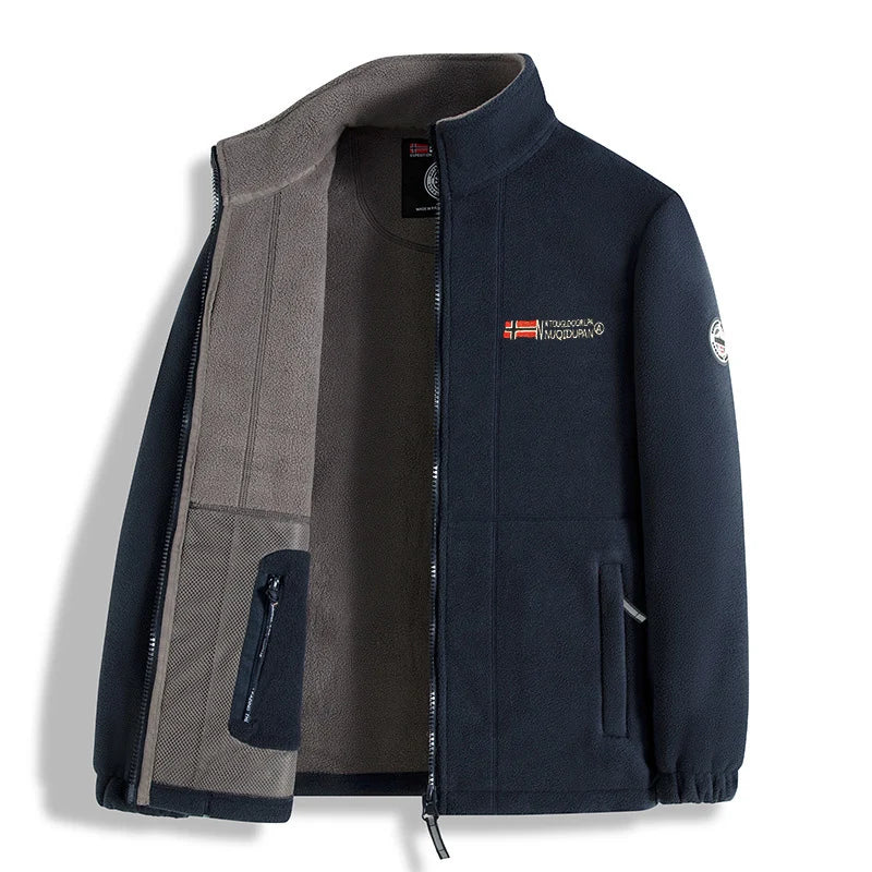 Brand New Winter Jacket For Men Thick Polar Fleece Outdoor Quality Design Warm Man Fashion Male Autumn Outwear