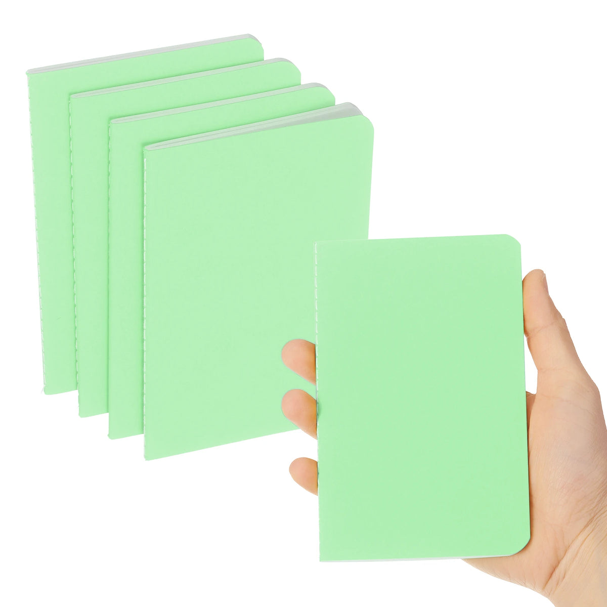 4/6Pcs A6 Mini Pocket Notebook Kraft Paper Lined Journal Memo Pad 30 Sheets/60 Pages Portable Notebook Notepad Office Supplies