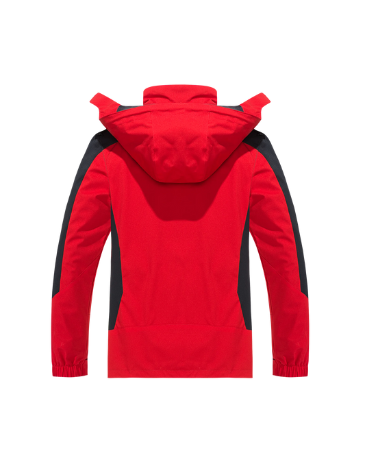 Men's Hooded Outdoor Jacket with Detachable Hood