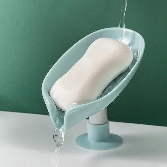 Leaf-Shaped Self-Draining Soap Holder