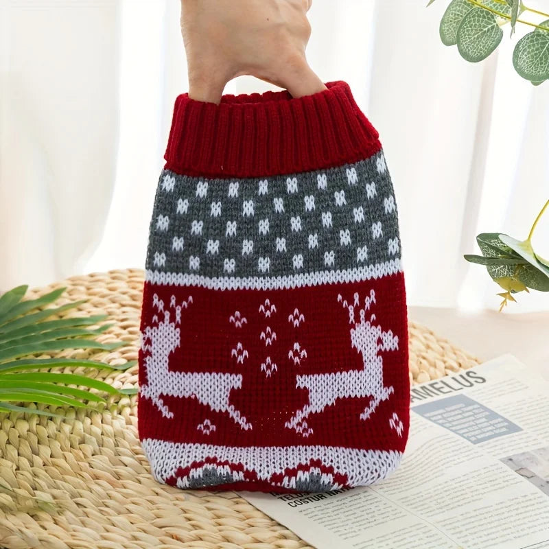 Knitted Christmas Pet Sweater for Small Dogs & Cats