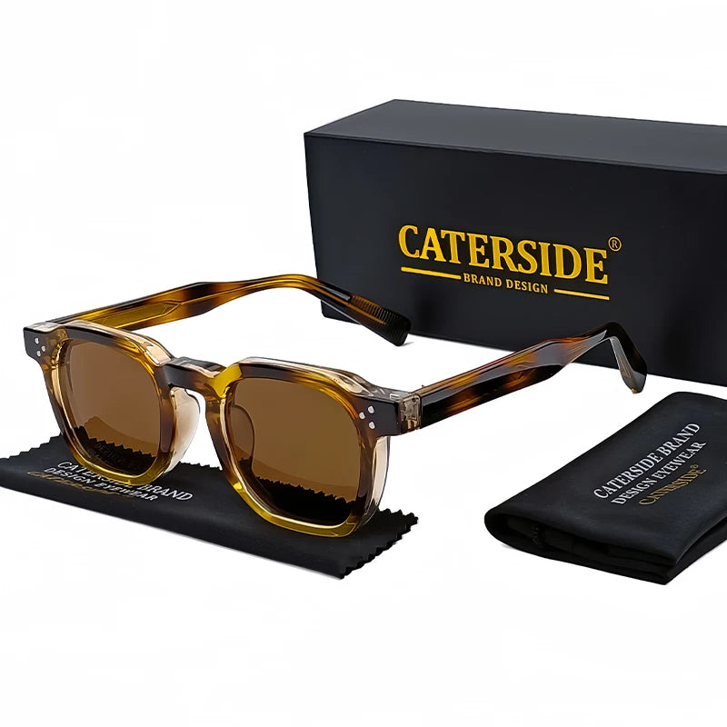 Caterside Fashion Sunglasses – Square Frame UV400 for Men & Women | Travel, Party & Festival