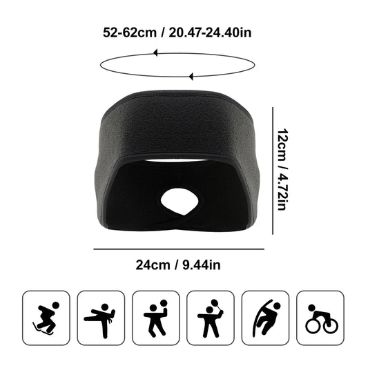 Ponytail Ear Warmer Headband – Windproof Winter Running Headband