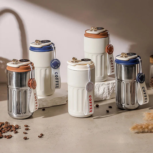 Smart Thermos Mug with Temperature Display – Stainless Steel