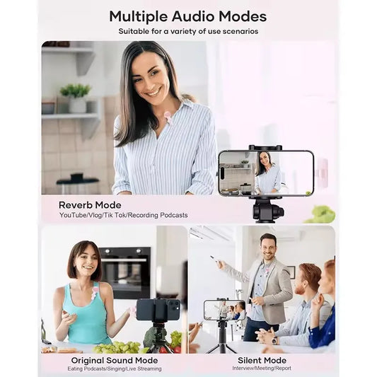 Doubles micros cravates sans fil – Micros clips pour téléphone et PC