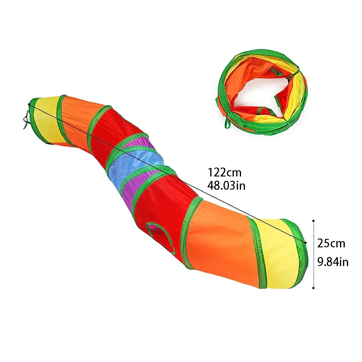 Collapsible Cat Tunnel – Crinkle Play Tube for Cats & Kittens