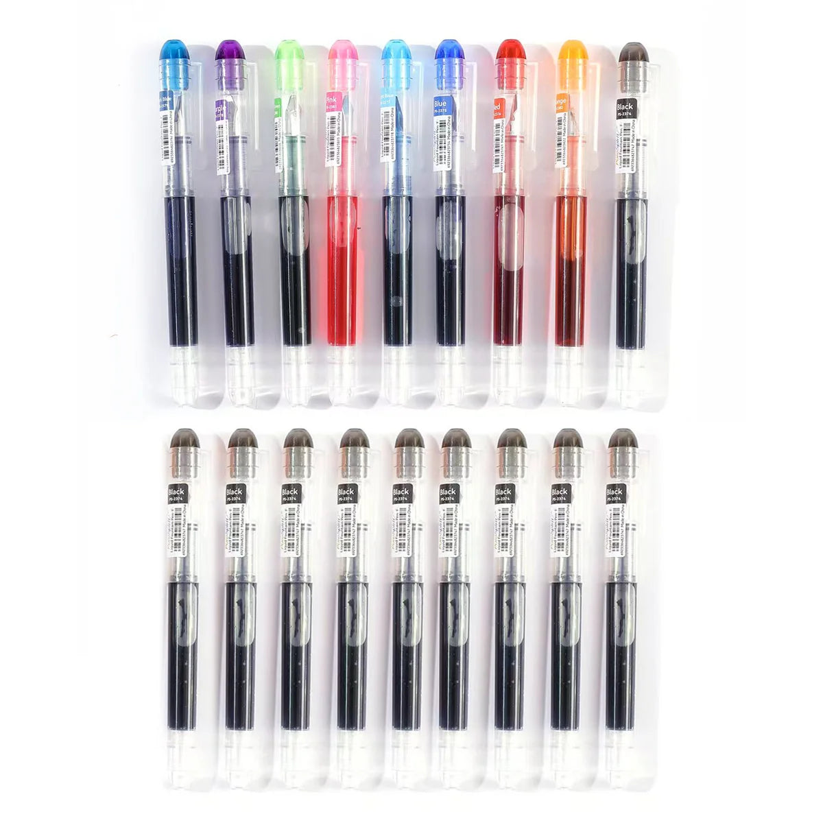 Colourful Fountain Pens – 9-Pen Set, Extra Fine Nib