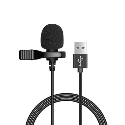 Wired Clip-On Lavalier Microphone – 3.5 mm, USB-C & USB Options