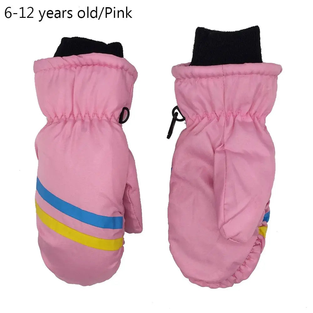 Kids' Insulated Snow Mittens – Long Cuff, Ages 1 to 12
