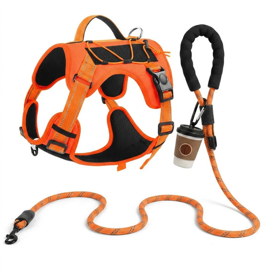Reflective No-Pull Tactical Dog Harness | Adjustable Ripstop Vest for Small, Medium & Large Dogs