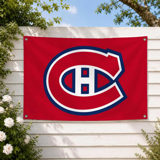 Montreal Canadiens Fan Flag | Sports Decor Wall Hanging Banner for Indoor & Outdoor