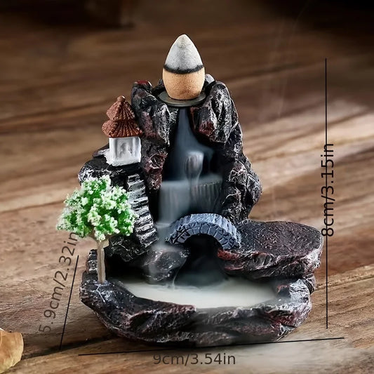 Backflow Incense Burner – Waterfall Incense Holder Decor