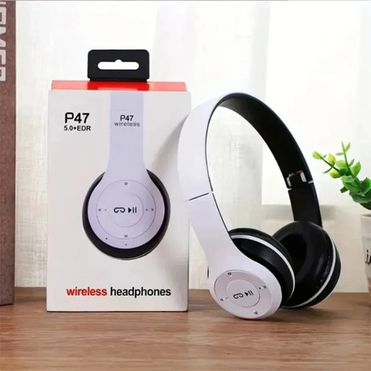 Klappbare Bluetooth-Kopfhörer – kabellose Over-Ear-Kopfhörer mit Mikrofon