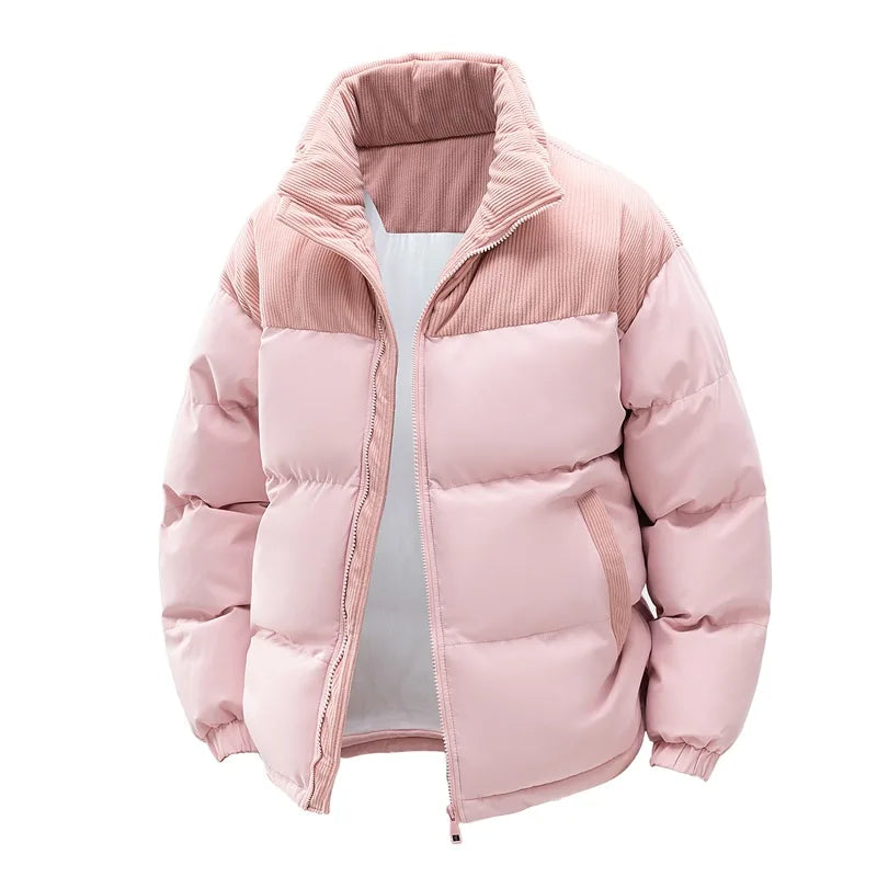 Men's Winter Jacket Hooded Casual Warm Cotton Jacket Thickened Fleece Lined Zipper Front Parka Winter Cold-Proof Coat 2026
