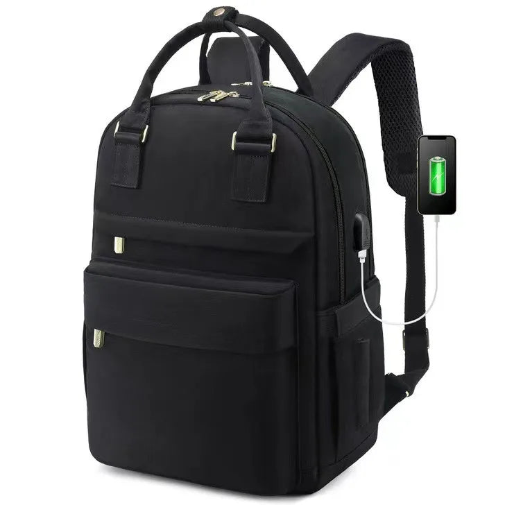 14"-15" Laptop Backpack with USB Charging Port - Tear-Resistant Business Daypack