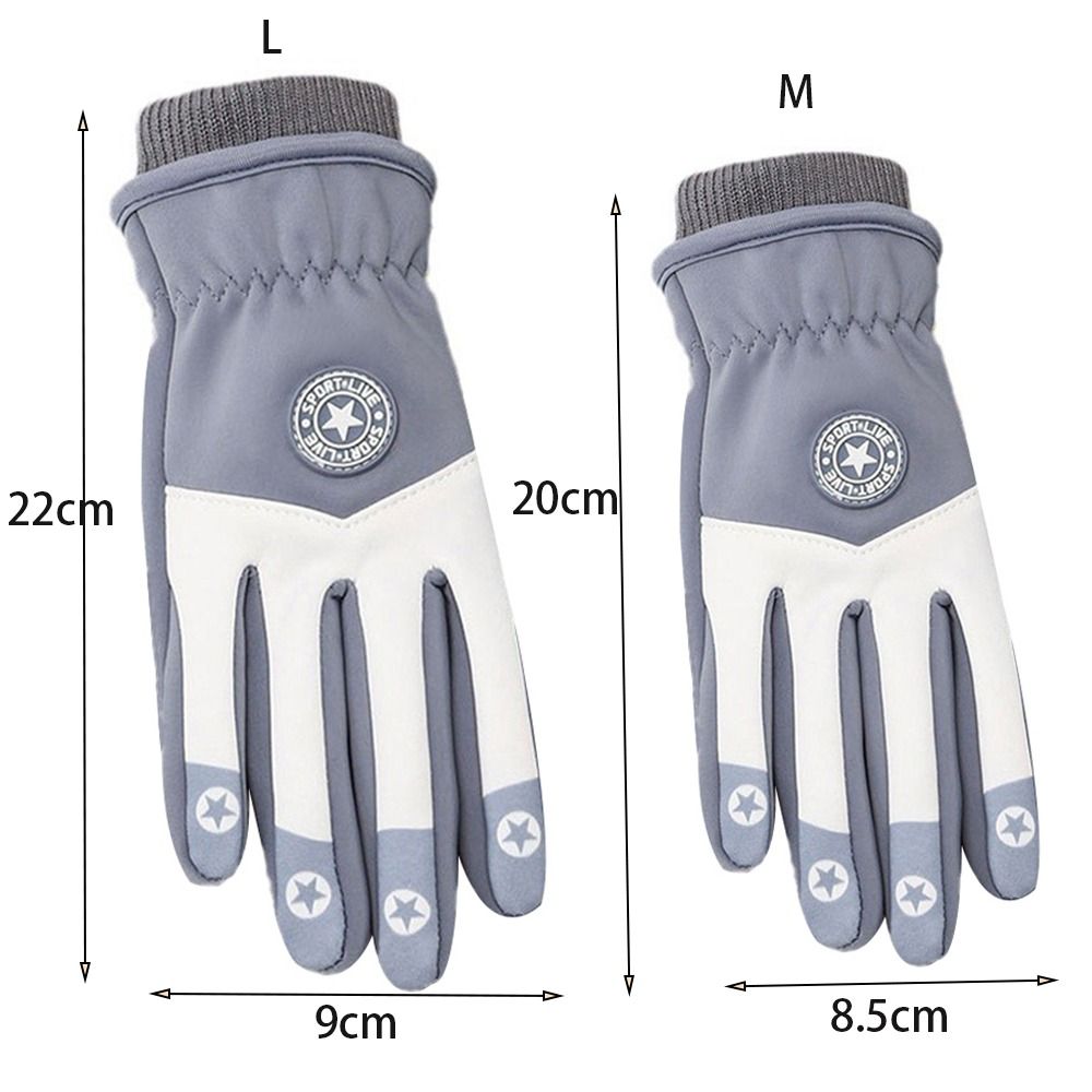 Kids' Velvet-Lined Winter Gloves – Non-Slip Cycling & Ski Gloves (Ages 7–13)