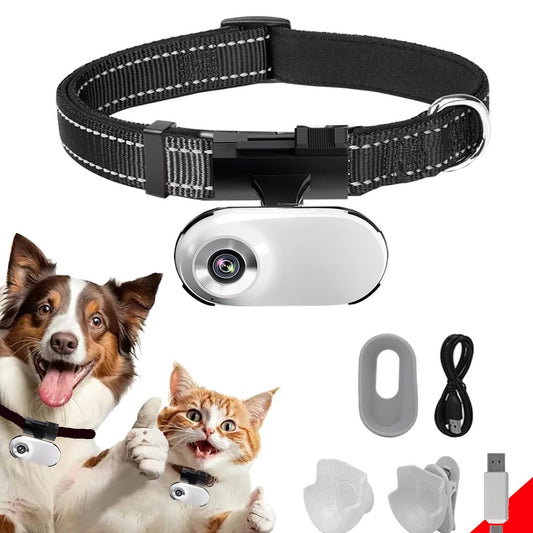 Adjustable Angle Pet Collar Camera HD Recorder