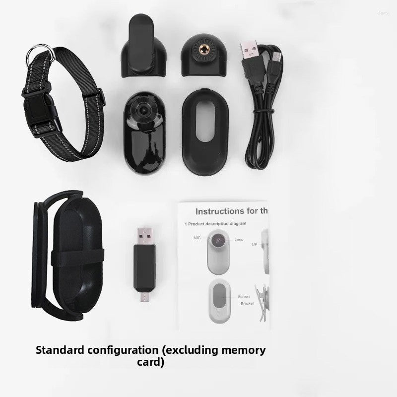 Adjustable Angle Pet Collar Camera HD Recorder
