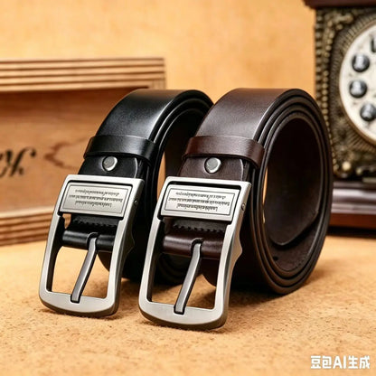 Herren-Gürtel mit Dornschließe – Freizeit- & Business-Gürtel, 105–125 cm
