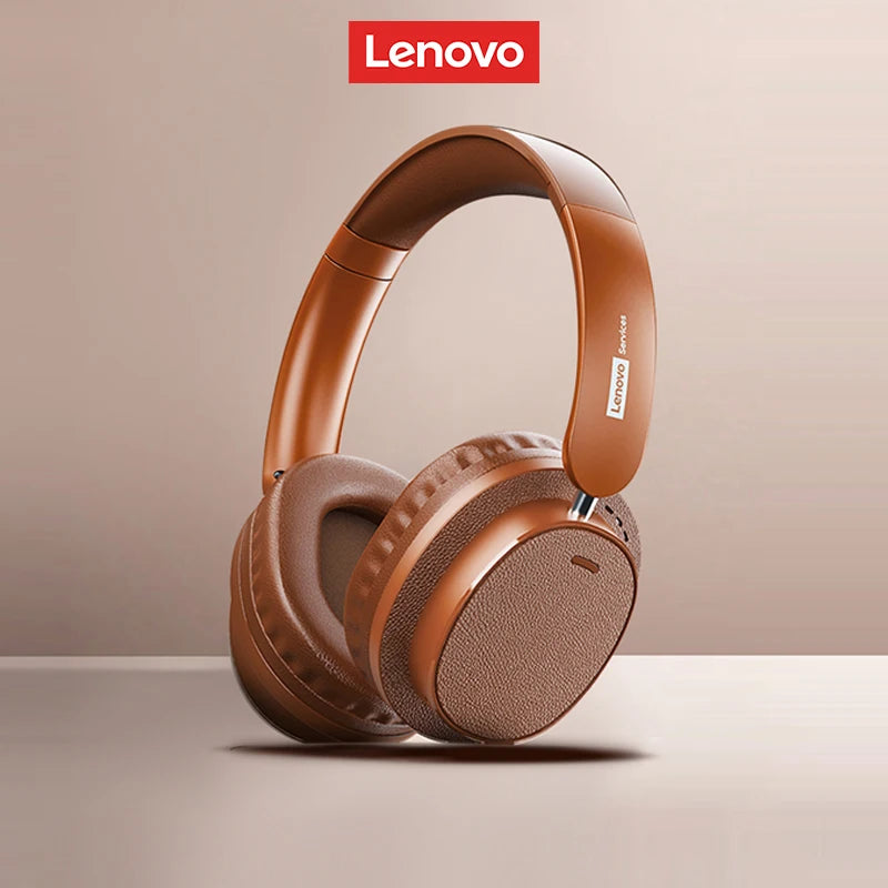 Lenovo LS105 Foldable Wireless Headphones – Bluetooth 6.0, 30-Hour Playtime, Built-In Mic