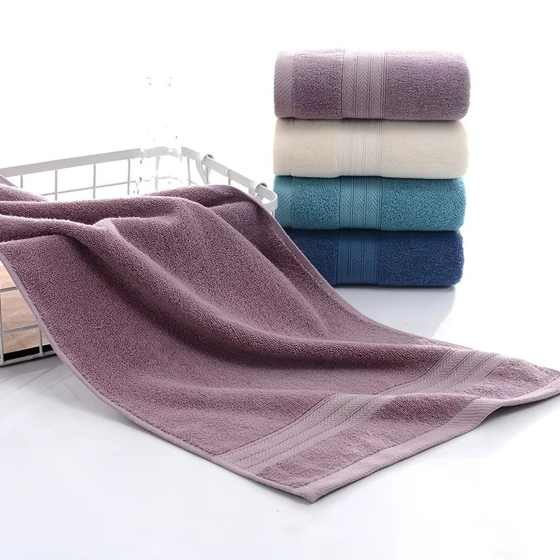 Striped Cotton Hand Towels – 35 × 75 cm, Single or 4-Pack