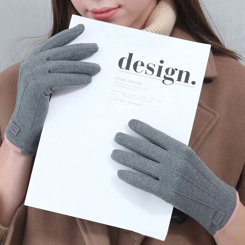 Women's Soft-Lined Windproof Touchscreen Gloves