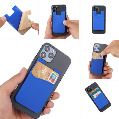 Stick-On Phone Card Holder – Silicone Phone Wallet Pocket