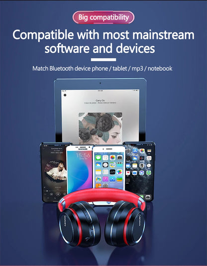 Auriculares Bluetooth plegables Lenovo HD200 – Auriculares inalámbricos circumauriculares con micrófono