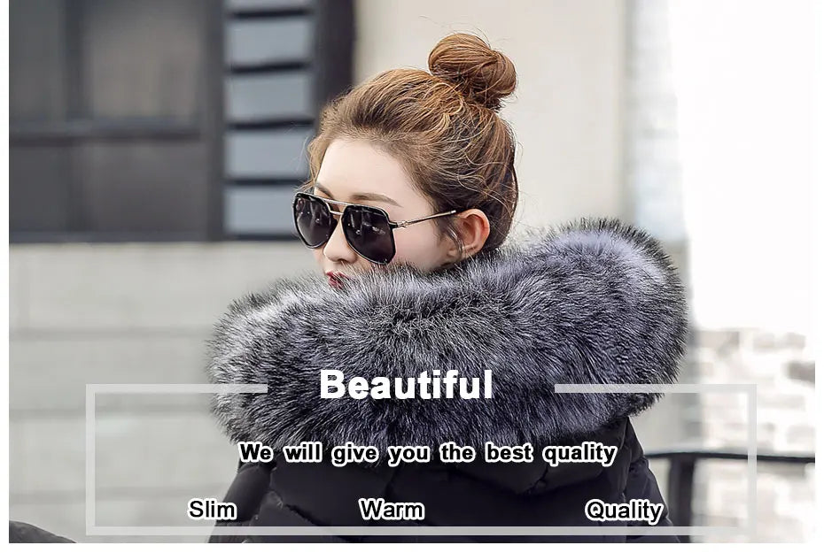 2026 New Arrival Fashion Slim Women Winter Jacket Cotton Padded Warm Thicken Ladies Coat Long Coats Parka Womens Jackets