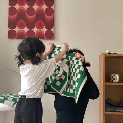 Toallas retro a cuadros – De mano, de baño o paquete de 2