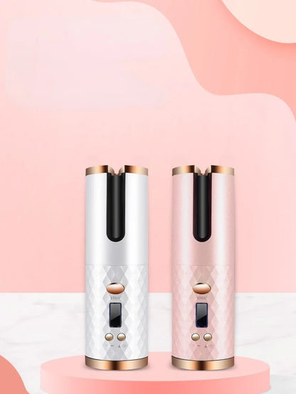 Fer à boucler automatique sans fil | Rechargeable par USB, anti-brûlure, fer à friser sans fil 200°C