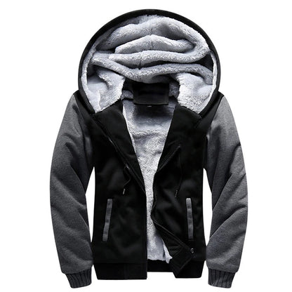 WHWR Giacca con cappuccio e zip mimetica da uomo