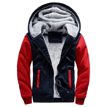 WHWR Giacca con cappuccio e zip mimetica da uomo