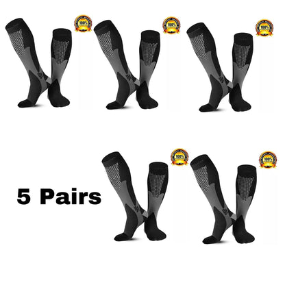 Chaussettes de compression pour hommes | Course à pied, cyclisme, randonnée et soins infirmiers | Soutien pour varices