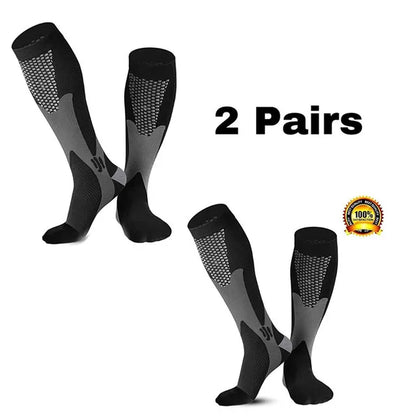 Chaussettes de compression pour hommes | Course à pied, cyclisme, randonnée et soins infirmiers | Soutien pour varices