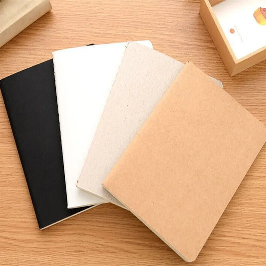 Kraft Paper Blank Memo Pad & Sketch Book – DIY Retro Diary Notebook for Office & School