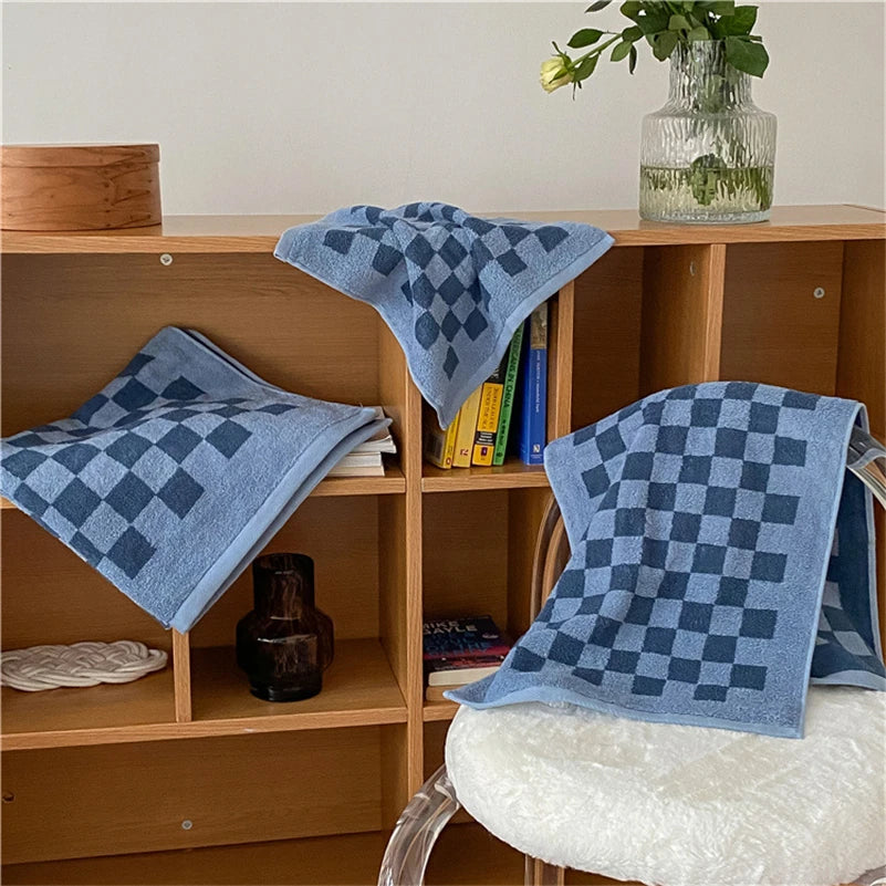 Retro Checkered Towels – Hand, Bath or 2-Pack