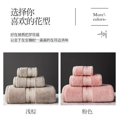 Set di 3 asciugamani in cotone egiziano – Bagno, mani e viso, 1 kg