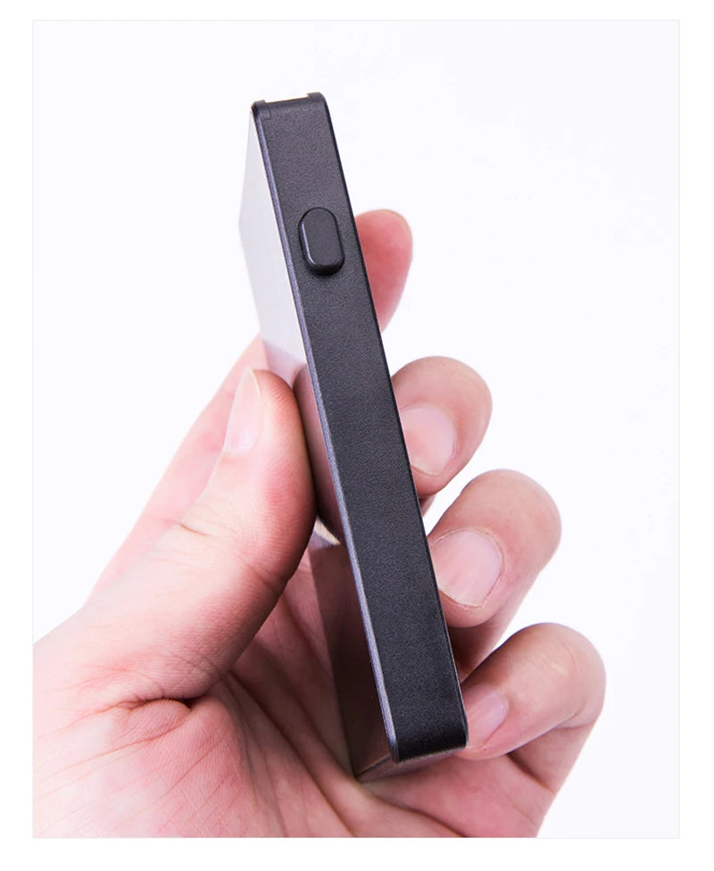 Pop-Up RFID Card Holder – Slim Aluminium Card Case, Holds 4–6 Cards