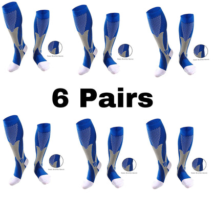 Chaussettes de compression pour hommes | Course à pied, cyclisme, randonnée et soins infirmiers | Soutien pour varices