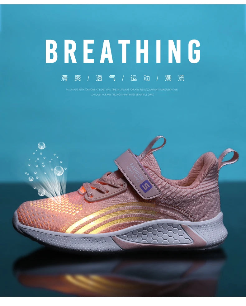 Girls' Mesh Running Shoes